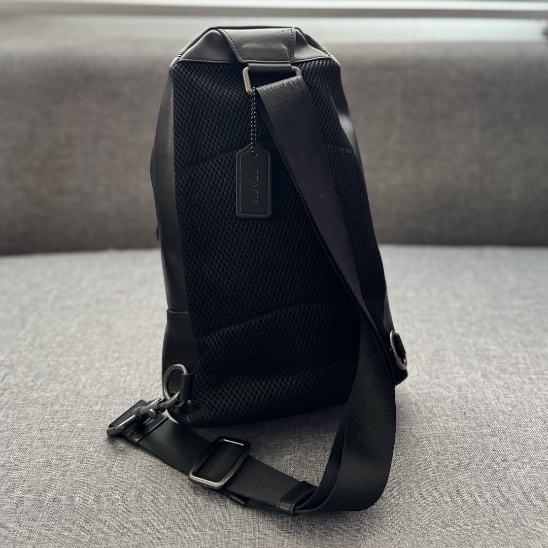 Coach Signature Monogram Chest Bag (Category: Sling Bags) located in Tanza. Submitted by edzelg5r62292 (Listing ID 1463614459, Image 2). Description: Dimensions: Length: 12 inches Width: 8 inches 9/10 condition normal signs of use minimal scratches what you see is what you get with provided dustbag.
