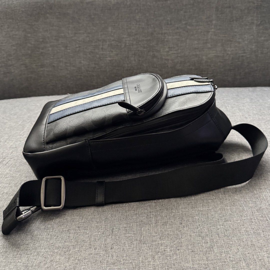 Coach Signature Monogram Chest Bag (Category: Sling Bags) located in Tanza. Submitted by edzelg5r62292 (Listing ID 1463614459, Image 3). Description: Dimensions: Length: 12 inches Width: 8 inches 9/10 condition normal signs of use minimal scratches what you see is what you get with provided dustbag.