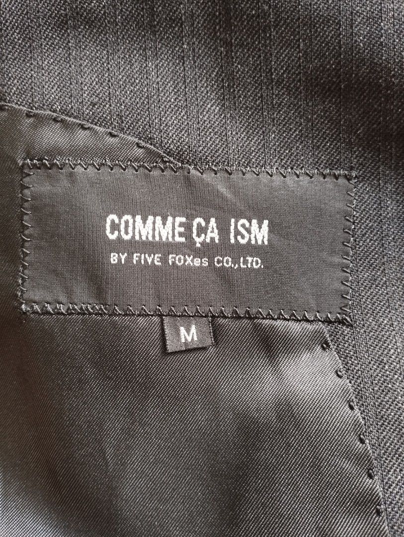 Comme Ca Ism Suit Jacket (Category: Coats, Jackets and Outerwear) located in San Fernando. Submitted by nerosales (Listing ID 1463575478, Image 2). Description: Comme Ca ISM Suit Jacket Medium width 19 inches length 29 inches shoulder 17 inches sleeve 24 inches hem 5.5 inches very good condition 750 pesos only SM City Pampanga Shipping: J&T Payment: Gcash NO COD/ NO COP.