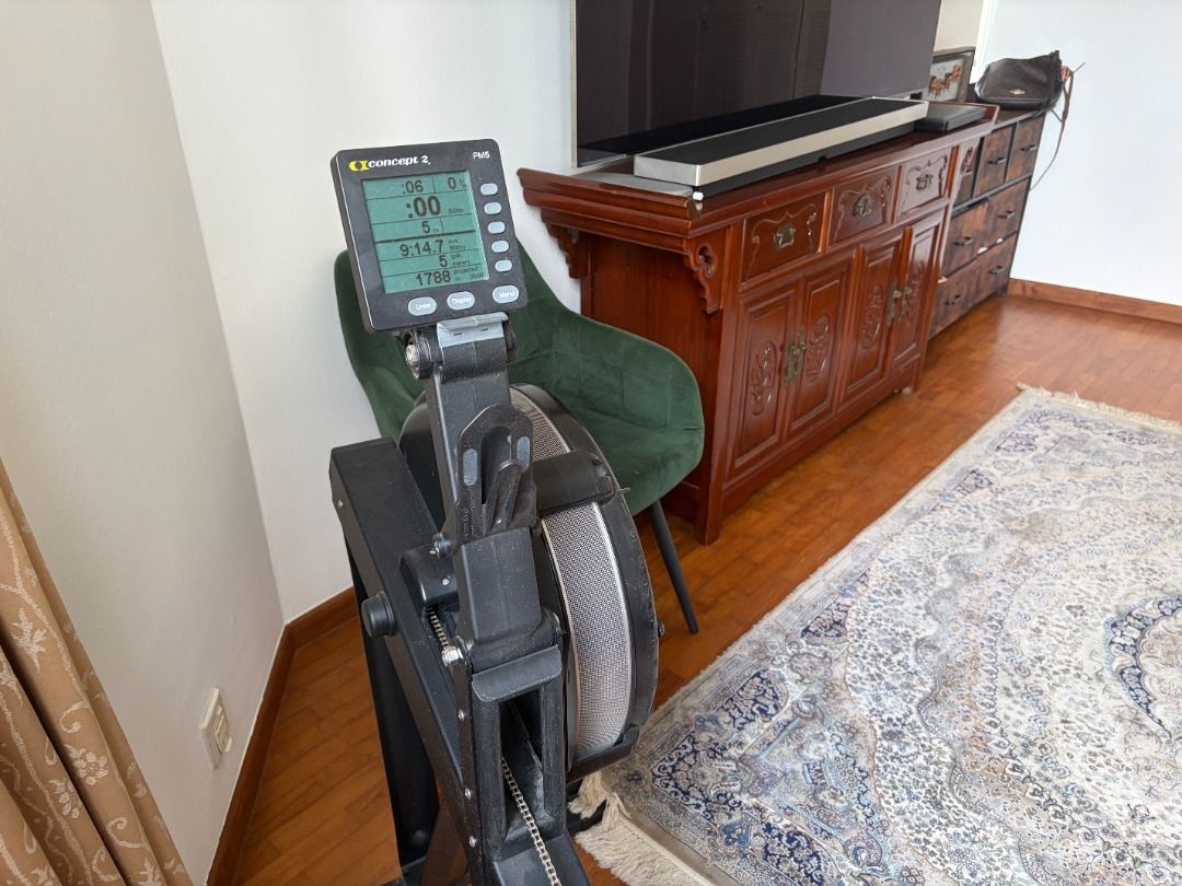Concept 2 Rowing Machine (Category: Cardio & Fitness Machines) located in Singapore. Submitted by shekharc3795 (Listing ID 1463592221, Image 3). Description: - Concept 2 rowing machine - Bought in Germany in 2022 - Current market price in Singapore is S$1800+ - Ideal for a full-body workout - Monitor displays distance, time, pace, and calories burned - Durable and reliable equipment - Ready for a new owner - Pickup only.