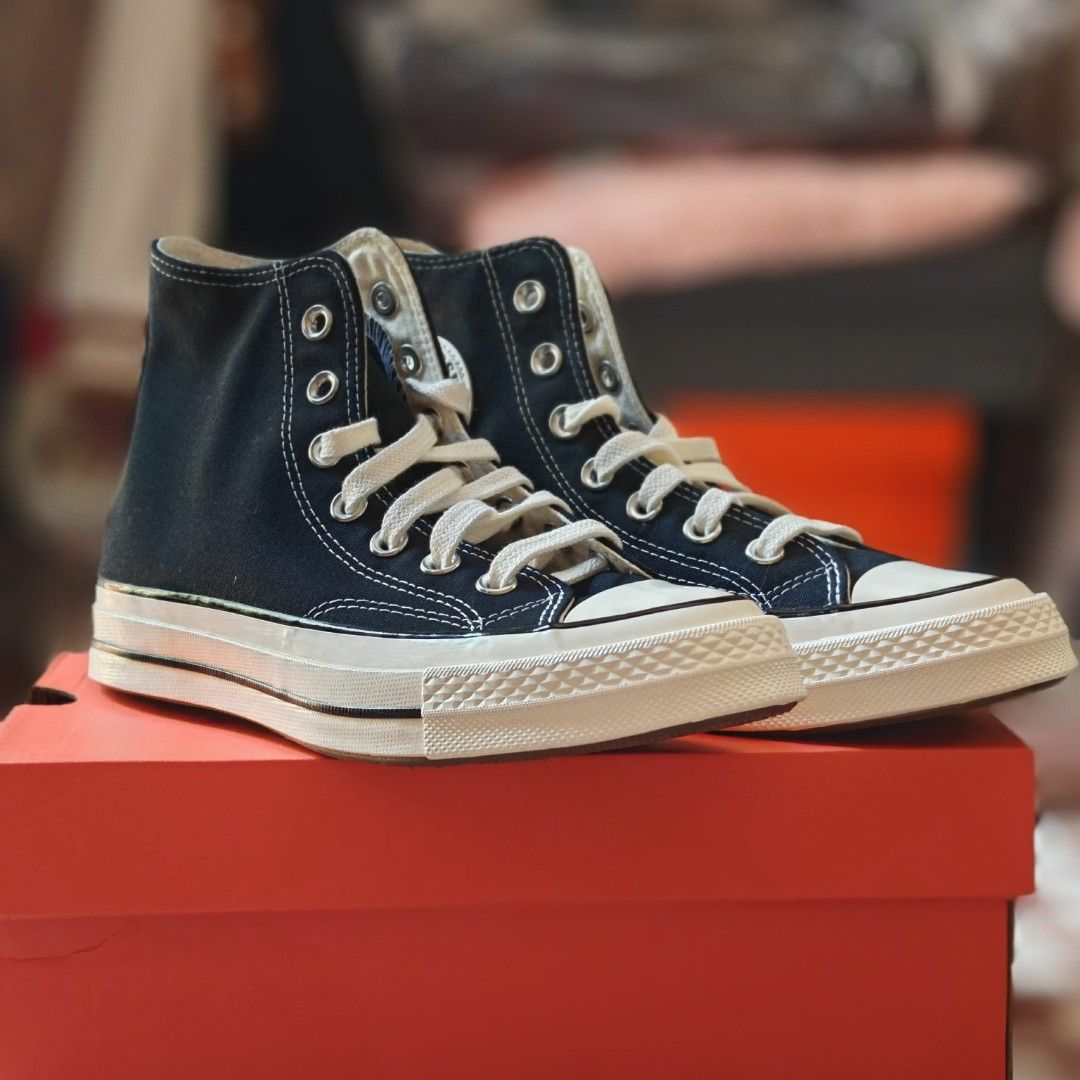 Converse 70s High 6.5W (Category: Sneakers) located in Taytay. Submitted by ampolalay (Listing ID 1463644135, Image 1). Description: Converse 70s High 6.5Womens Only 23.5CM/37Euro Antipolo Meetup: XentroMall Antipolo.