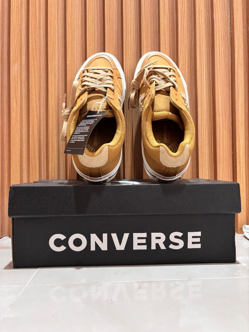 Converse One Star Shoes - Mustard Yellow (Category: Sneakers) located in General Trias. Submitted by kibuloid (Listing ID 1463728509, Image 3). Description: - Mustard yellow Converse One Star sneakers - Classic design with iconic star logo - Includes original box - Ideal for casual outfits - Great for everyday wear.
