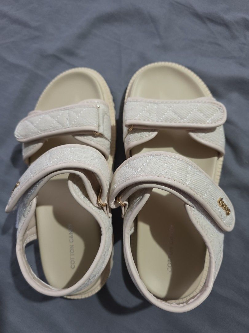 Cotton candy double strap (Category: Flats & Sandals) located in Manila. Submitted by meriux2026 (Listing ID 1463622764, Image 1). Description: brandnew no box very comfortable.