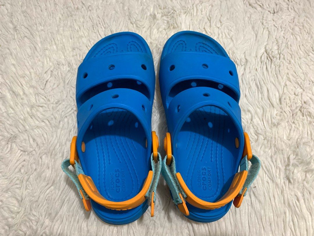 Crocs classic all terrain sandals (Category: Babies & Kids Fashion) located in Calamba. Submitted by melaicas (Listing ID 1463667586, Image 2). Description: J 1 Outgrown .