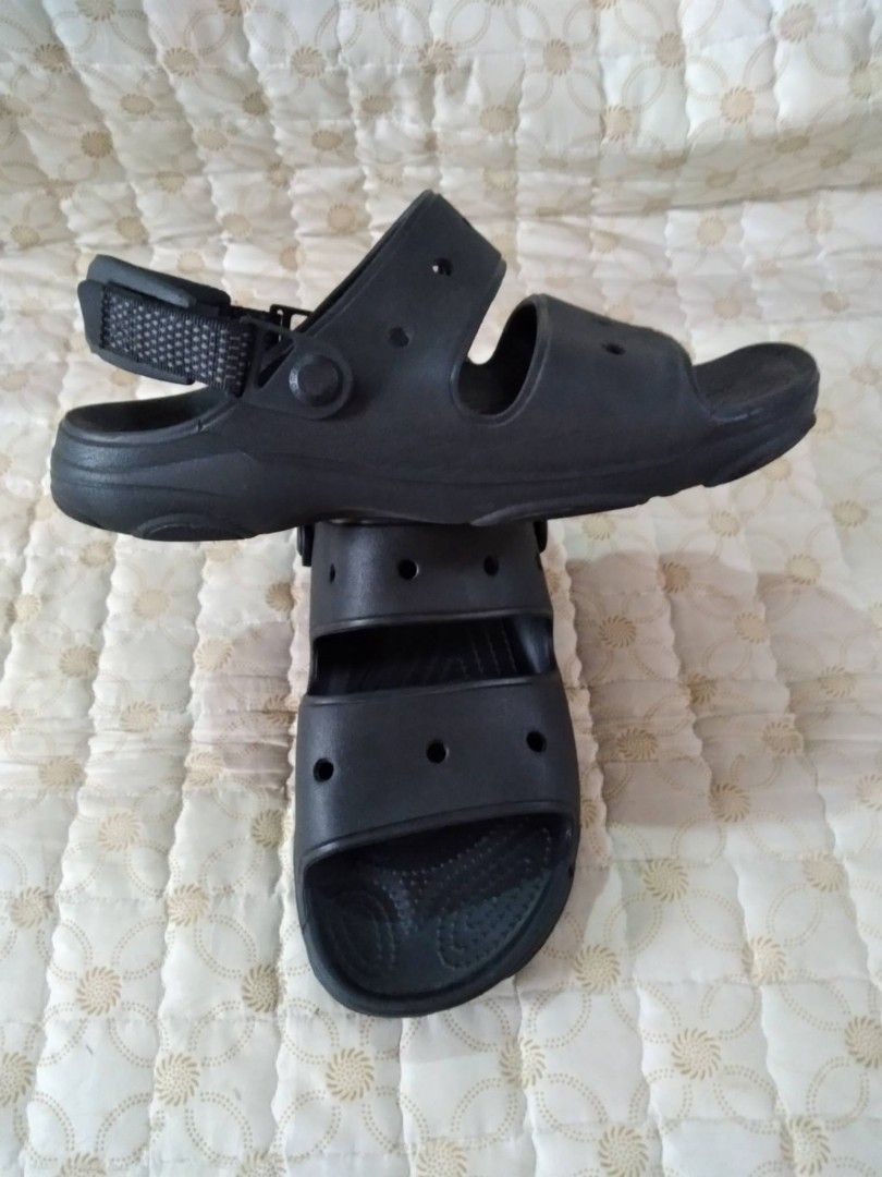 Crocs Classics All Terrain Sandals Size 9 (Category: Slippers & Slides) located in Zamboanga. Submitted by nurbya898048 (Listing ID 1463606986, Image 3). Description: Black Crocs sandals. Two strap design with adjustable heel strap. Comfortable and durable. Great for casual wear or outdoor activities. Easy to clean. Ready for a new owner. Size us9 eur42 cm27 Black color way Rubber materials Presentable Size of usage Check all photos for details 1