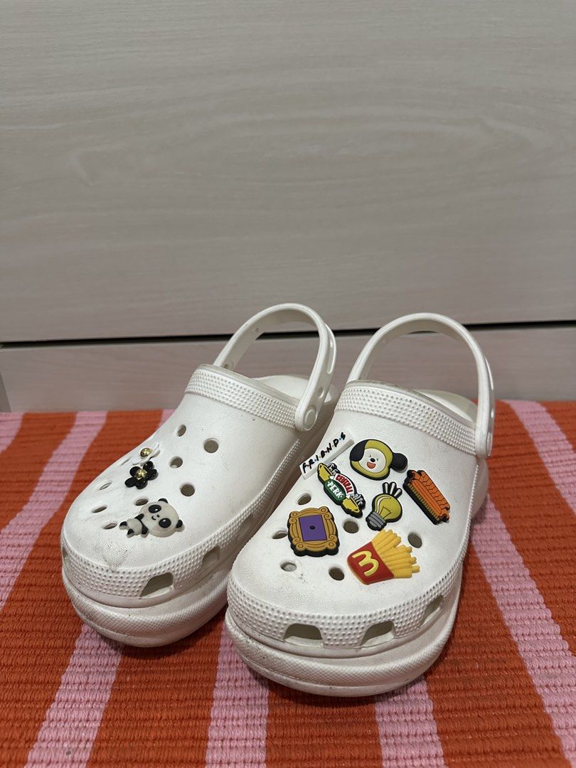 Crocs Platform (Category: Slippers and slides) located in Antipolo. Submitted by wxyz9876 (Listing ID 1463697343, Image 1). Description: - White platform Crocs - Size: W6 (230mm) I’ll give more free jibbitz.