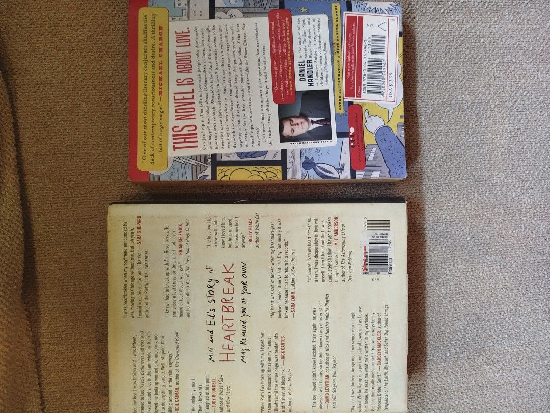 Daniel Handler Books: Adverbs & Why We Broke Up (Category: Storybooks) located in Paranaque City. Submitted by kaceys_closet (Listing ID 1463625955, Image 2). Description: Get both for 240 only!.