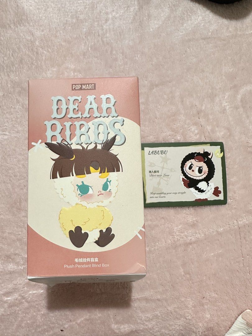 Dear Birds POPMART Dive into love LABUBU (Category: Designer & Blind Box Toys) located in Manila. Submitted by brightshark_26c2ba (Listing ID 1463691211, Image 1). Description: Like new— never been used opened only to check— RFS: only collecting crybaby.