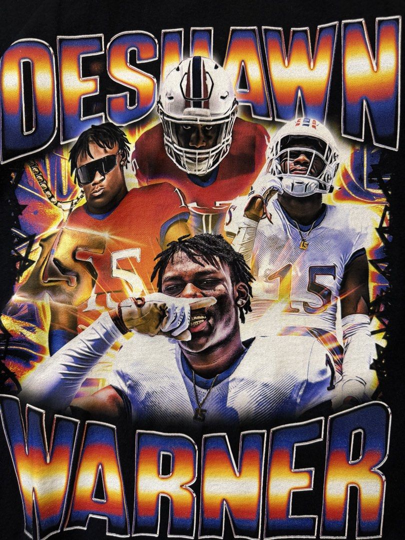 Deshawn Warner graphic tee shirt (Category: Tshirts & Polo Shirts ) located in Santa Rosa. Submitted by arvintage.ph (Listing ID 1463687314, Image 2). Description: Tagged: XL on tag Width 22.5” | Length 31.5” Condition: Excellent condition Issue(s): -.