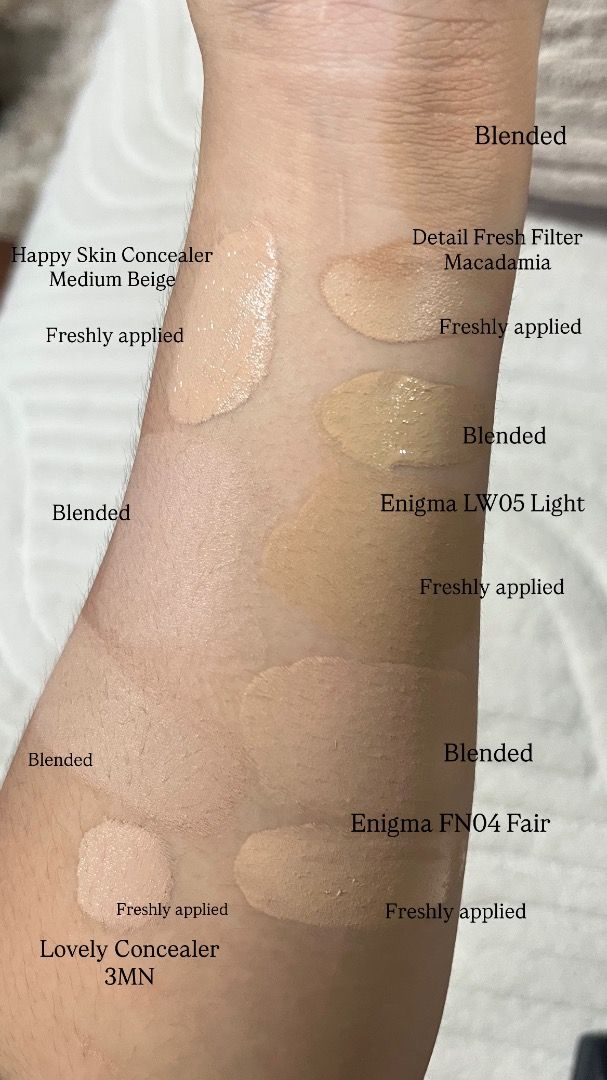 Detail Fresh Filter Mini Macadamia (Category: Makeup) located in Quezon City. Submitted by thicc.co (Listing ID 1463614243, Image 3). Description: So nice!! Might get the creme mejo nag dark siya after oxidation. Enigma LN07 me. Swatched multiple times only..