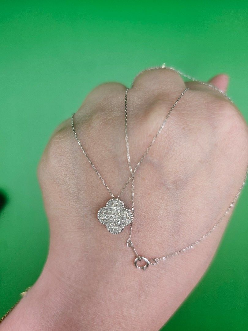 DIAMOND NECKLACE (Category: Necklaces) located in Quezon City. Submitted by eshoppersmart (Listing ID 1463693938, Image 1). Description: 1.43g | 0.20ct | 18" **No Certificate** 🎥 VIDEO CALL VIEWING AVAILABLE For buyer assurance, you may request a video call viewing before shipping or courier pick-up..
