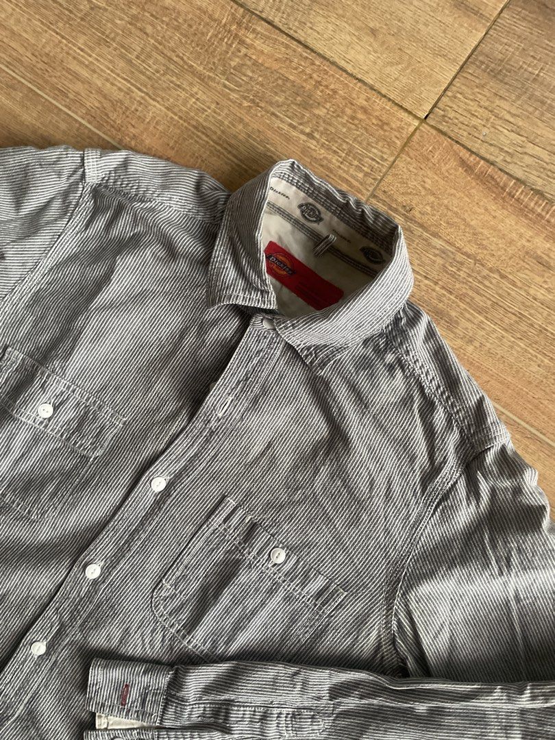 DICKIES STRIPED LONGSLEEVE POLO (Category: Formal Shirts) located in Iloilo. Submitted by cuzta.thrift (Listing ID 1463626234, Image 2). Description: DICKIES STRIPED LONGSLEEVE POLO DIMES: 18x25.5 CONDITION:10/10 COLOR:10/10 ISSUE:NONE.