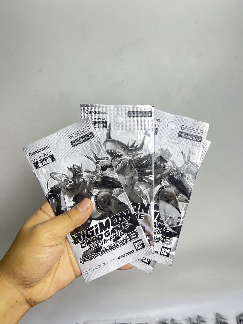 Digimon Card Game Booster Packs - Booster Pack 13 (Category: Card Packs) located in Baguio. Submitted by chiechie1234 (Listing ID 1463600507, Image 3). Description: - Brand New Digimon Card Game Booster Pack - All packs are sealed and unopened - Ideal for collectors and players - Great for expanding your Digimon card collection - Chance to pull rare cards.