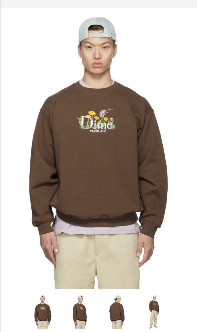 Dime MTL Crewneck Hemp grey & Choco brown (Category: Coats, Jackets and Outerwear) located in Cebu City. Submitted by ilikeyourstuff (Listing ID 1463659014, Image 3). Description: Dime Classic allergies crewneck Sweater / sweatshirt Size medium both 7500 plus shipping Authentic and brand new .