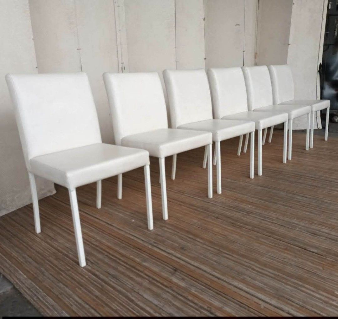 Dining Chair (Category: Chairs) located in Meycauayan. Submitted by marygracecasimiro (Listing ID 1463702964, Image 2). Description: 6pc. Leather Dining Chairs L17.5 x W17.5 x H17/31.5 Price: 11,900 for 6💜💜 #highlights #followersandnonfollowers.