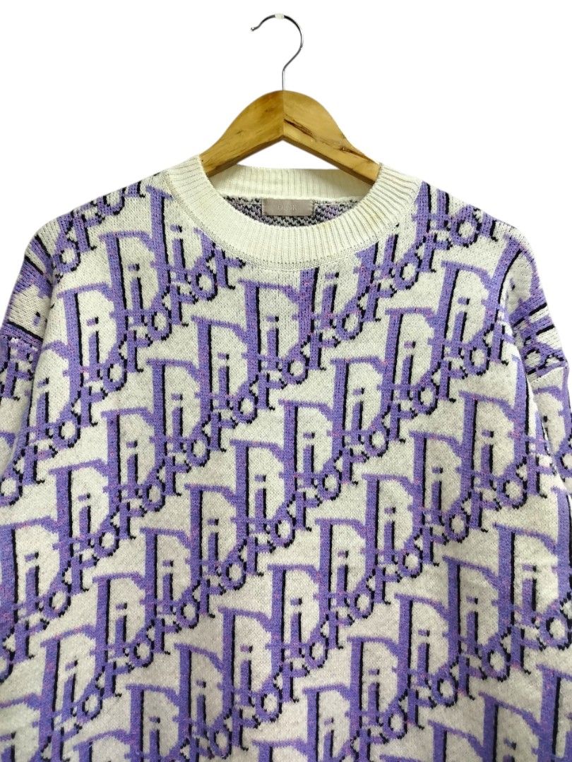 DIOR MONOGRAM WOOL SWEATER (Category: Coats, Jackets and Outerwear) located in Bayombong. Submitted by Gentlemans_ClosEt (Listing ID 1463671512, Image 2). Description: DIOR MONOGRAM WOOL SWEATER unisex SIZE LARGE (men's) SIZE LARGE TO XXL (women's) DIMES: W21 X L29 EXCELLENT CONDITION NO ISSUE.