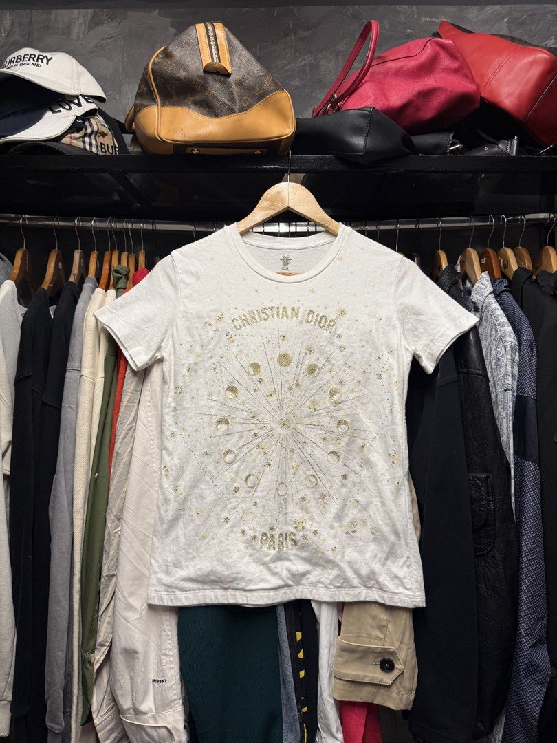 Dior tee (Category: Shirts) located in Legazpi City. Submitted by deadthrift (Listing ID 1463703670, Image 1). Description: - medium on tag - dimensions: 17/23.5 - missing necktag.