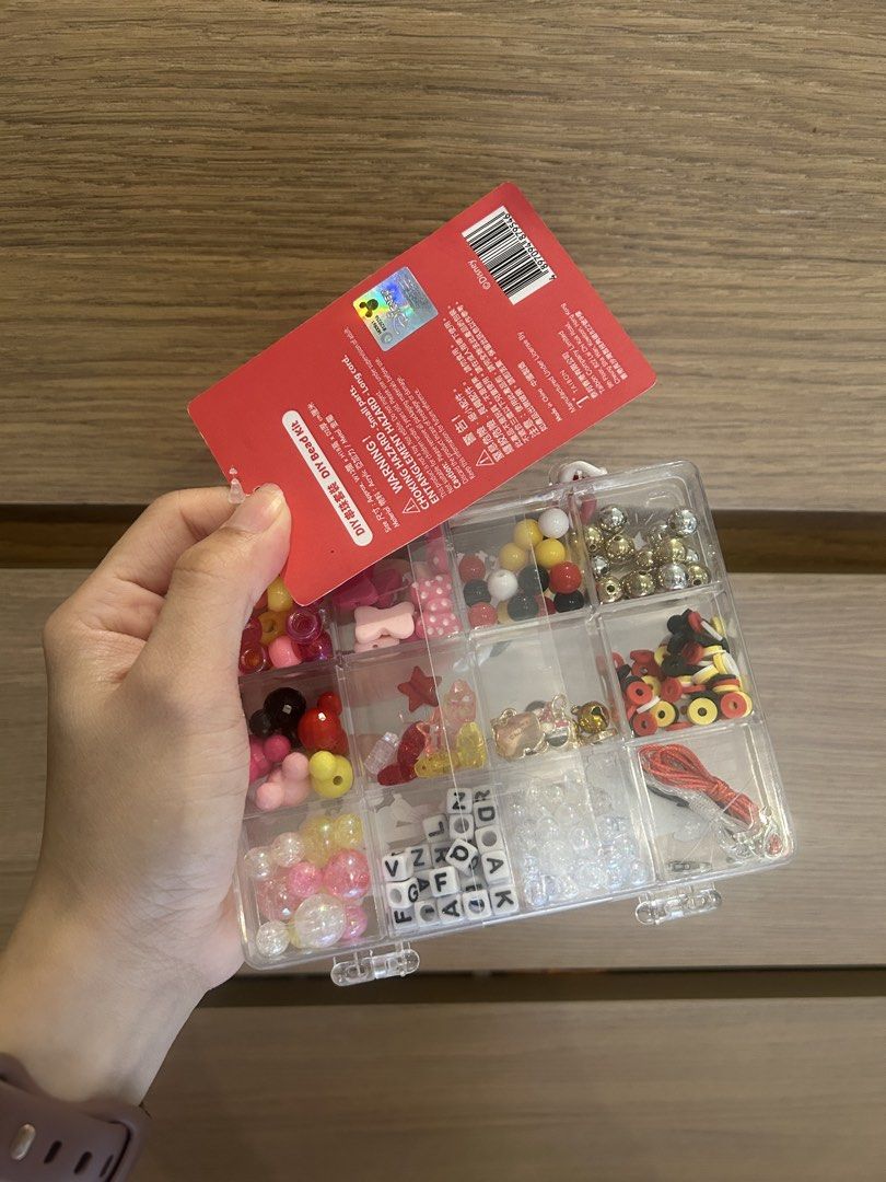 Disney Mickey & Friends DIY Head Bead Kit (Category: Craft Supplies & Tools) located in Pateros City. Submitted by cleanmycloset (Listing ID 1463621675, Image 2). Description: With discount if marami po kukuhain. Preloved, unless stated brandnew. All items are declared AS IS. Pls manage your expectations. Can do tiiktokk checkout, courier apps, or self pick up. Payment first thru cashg or bank transfer. Coin is used for size comparison. Follow me
