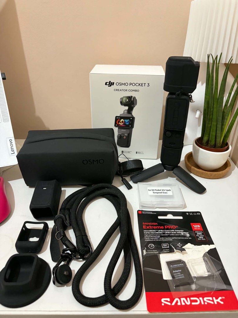 DJI Osmo Pocket 3 Creator Combo with Accessories (Category: Video Cameras) located in Taguig. Submitted by hanapiee (Listing ID 1463635004, Image 1). Description: ‼️FOR SALE | DJI Osmo Pocket 3 Creator Combo with MEMORY CARD and other accessories (negotiable) DJI Osmo Pocket 3 Creator Combo, complete with box Inclusions: • DJI Osmo Pocket 3 Creator Combo • SanDisk 128GB Extreme Pro • Screen tempered film with pocket base • DJI accessories — silic