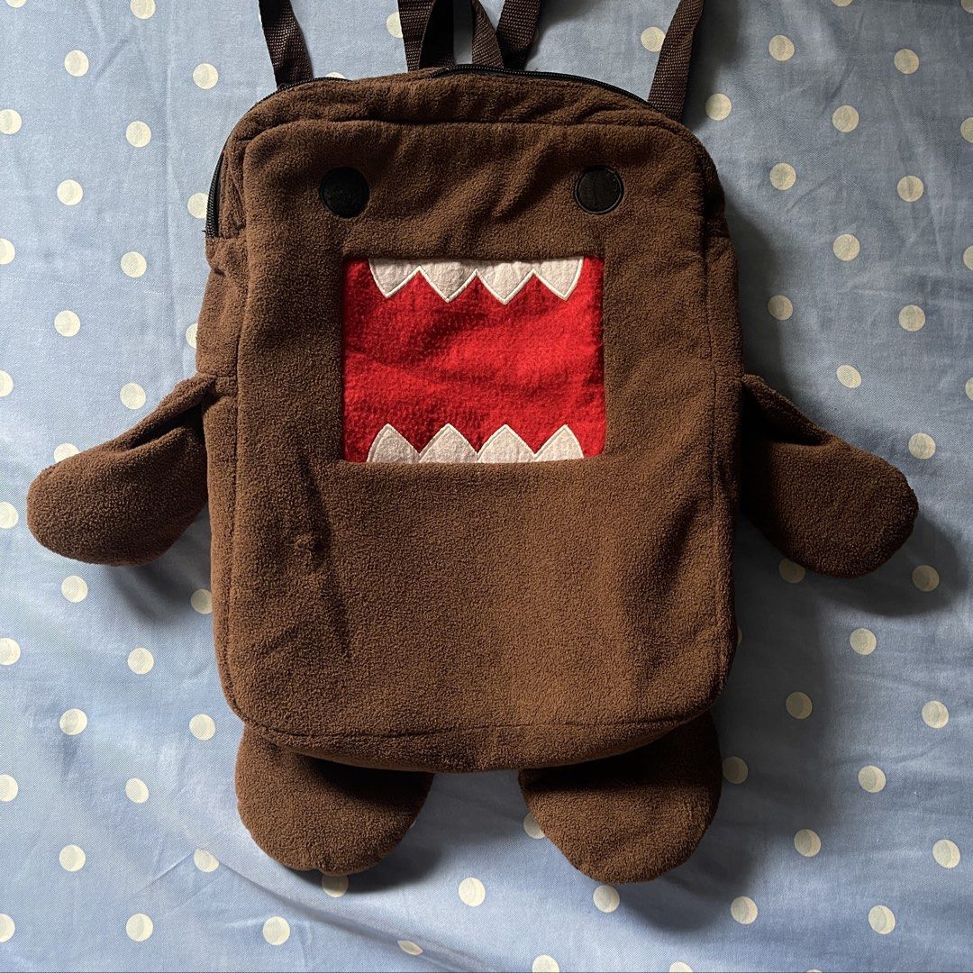 Domo-Kun Plush Backpack (Category: Plushies & Soft Toys) located in Manila. Submitted by deymdaniel (Listing ID 1463633420, Image 1). Description: No issue domo domokun backpack plushbackpack plushie y2k vintage 2000s kawaii anime harajuku scenecore kidcore emo nostalgia fleece japan streetwear retro plushbag .