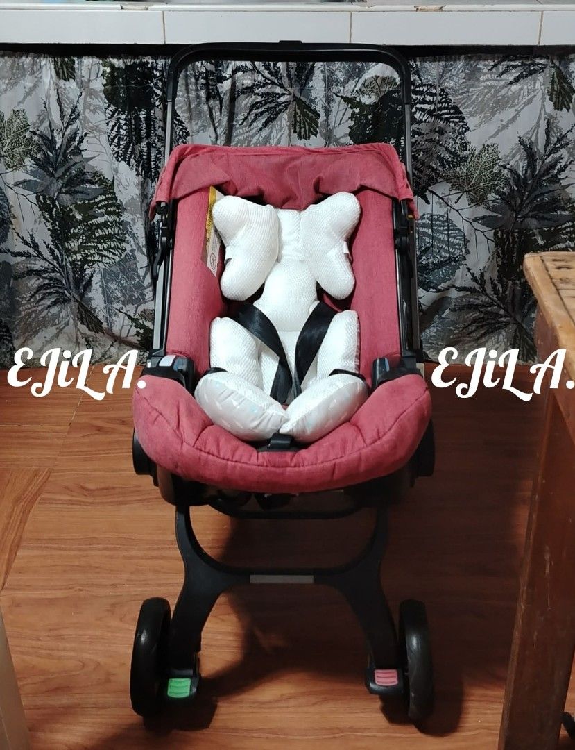 Doona inspired Infant Car Seat and Stroller - Red (Category: Strollers) located in Las Pinas. Submitted by liveflower_ab46a2 (Listing ID 1463571412, Image 3). Description: - Deep red DOONA inspired infant car seat and stroller combo - Effortlessly converts from car seat to stroller - Features a protective sun canopy - Black wheels with yellow accents - Designed for easy maneuverability - Ideal for travel and everyday convenience.