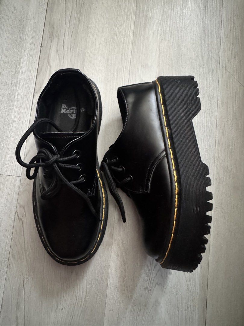 Dr Martens Classic Platform Half low Boots Original (Category: Boots) located in Manila. Submitted by uniklow_preloveditems (Listing ID 1463627247, Image 3). Description: Almost new Used 1x only for school event No box See photos are actual Size 6 -37 Eu | 23.5 CM SLIGHTLY NEGO for sure buyer SF shouldered by buyer Can do Lalamove & J&T .