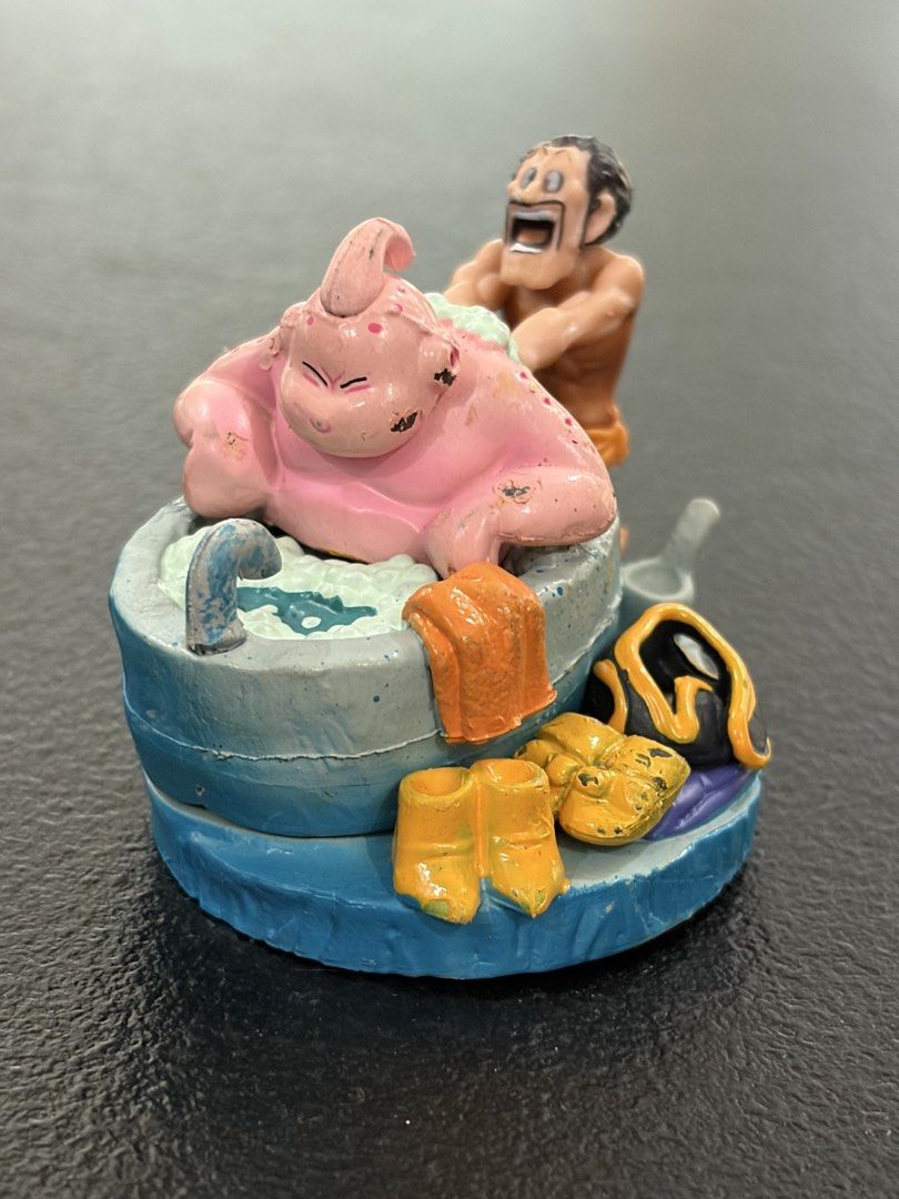 Dragonball z majin buu (Category: Action & Battle Toys) located in Makati City. Submitted by tomypom (Listing ID 1463601327, Image 1). Description: Authentic bandai banpresto Dragonball Dbz plushie Majin buu Goku Goten trunks 299 pesos only! .