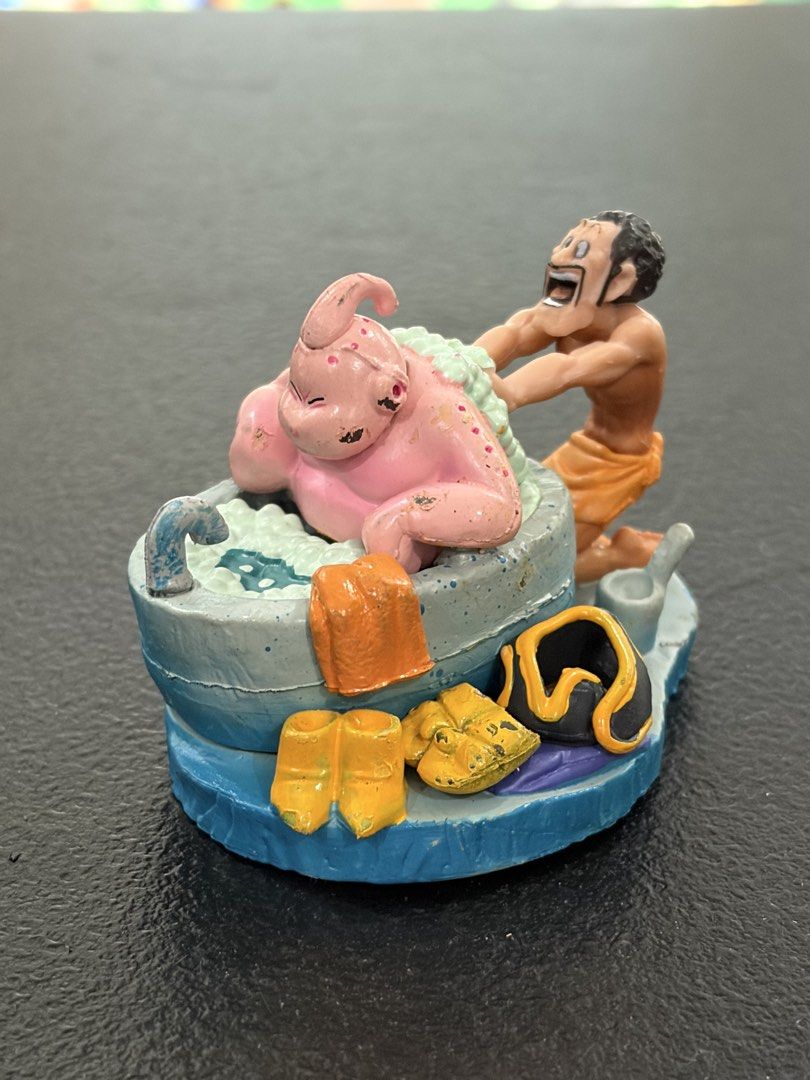Dragonball z majin buu (Category: Action & Battle Toys) located in Makati City. Submitted by tomypom (Listing ID 1463601327, Image 2). Description: Authentic bandai banpresto Dragonball Dbz plushie Majin buu Goku Goten trunks 299 pesos only! .