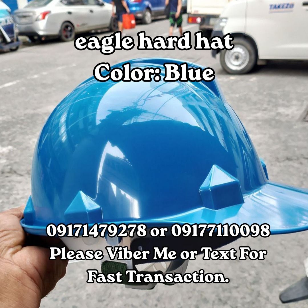 eagle hard hat Color: Blue (Category: Construction Tools & Equipment) located in Manila. Submitted by 09171479278_elsie. (Listing ID 1463584793, Image 1). Description: eagle hard hat Color: Blue .