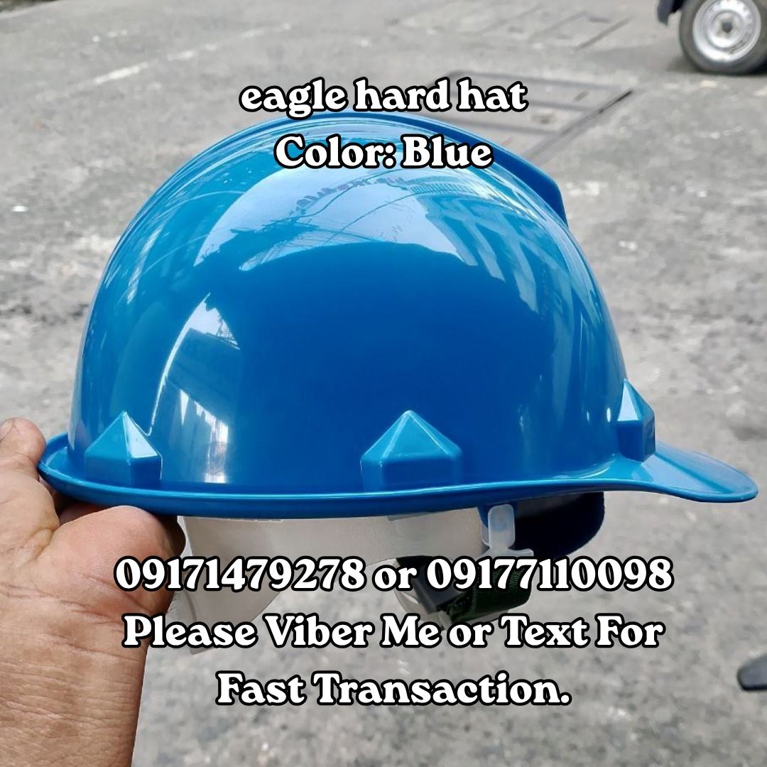 eagle hard hat Color: Blue (Category: Construction Tools & Equipment) located in Manila. Submitted by 09171479278_elsie. (Listing ID 1463586493, Image 1). Description: eagle hard hat Color: Blue.