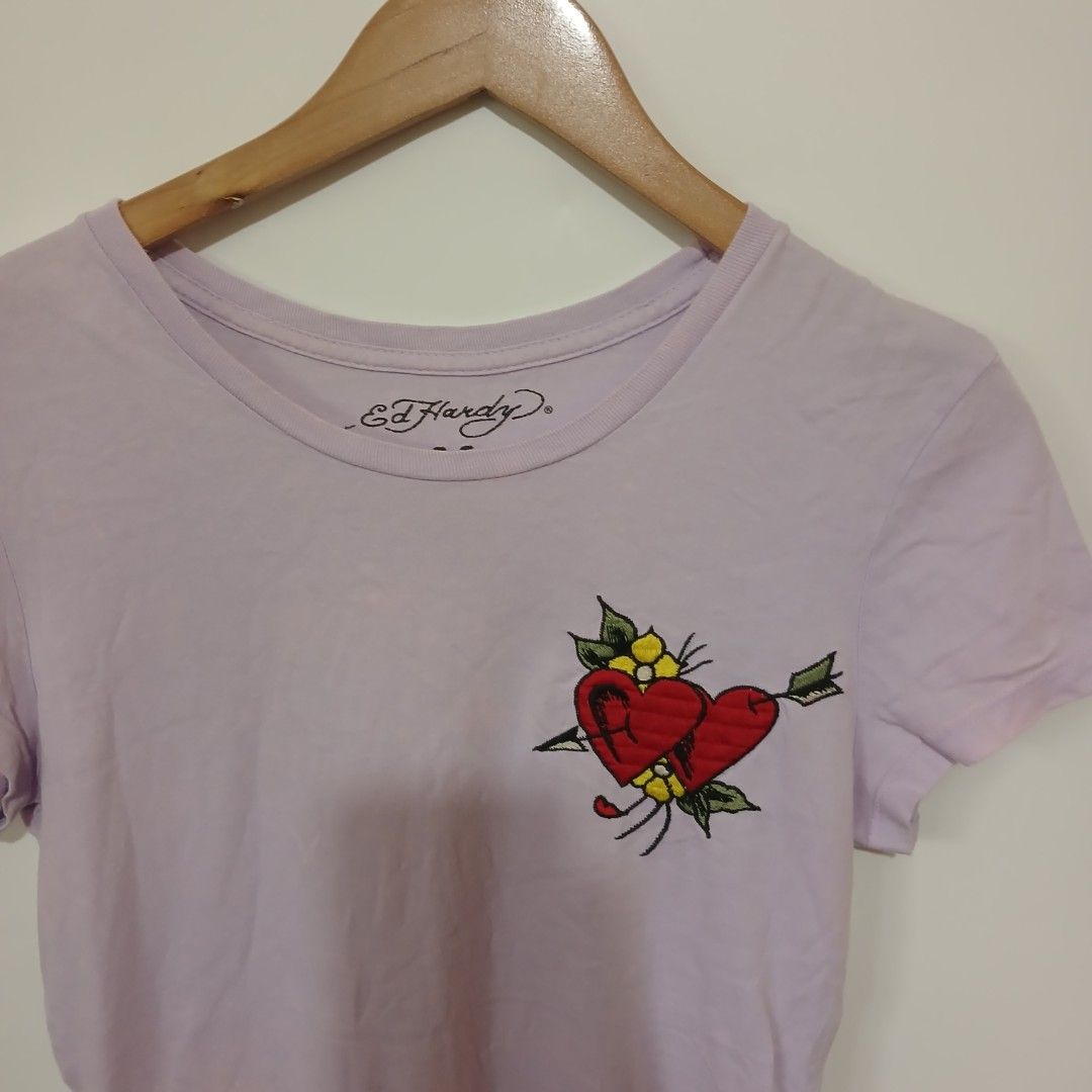 ED HARDY (Category: Blouses) located in Ozamiz City. Submitted by 2nd.sight (Listing ID 1463575002, Image 2). Description: size: medium w: 17.5 l: 27 issue: pinhole (see last pic).