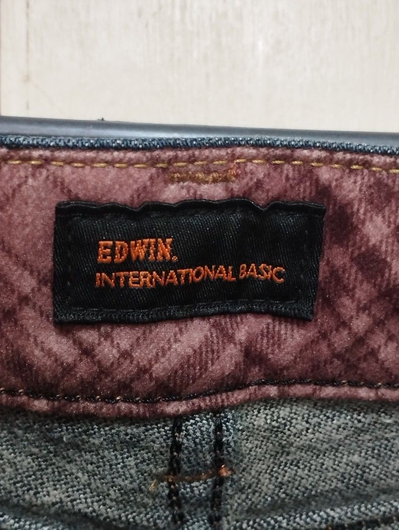 Edwin Made in Japan Jeans 30" (Category: Jeans) located in San Fernando. Submitted by nerosales (Listing ID 1463600622, Image 2). Description: Edwin Jeans Made in Japan stretchable waist 30 inches length 38 inch hem 7 inches 399 pesos only SM City Pampanga Shipping: J&T Payment: Gcash NO COD / NO COP.