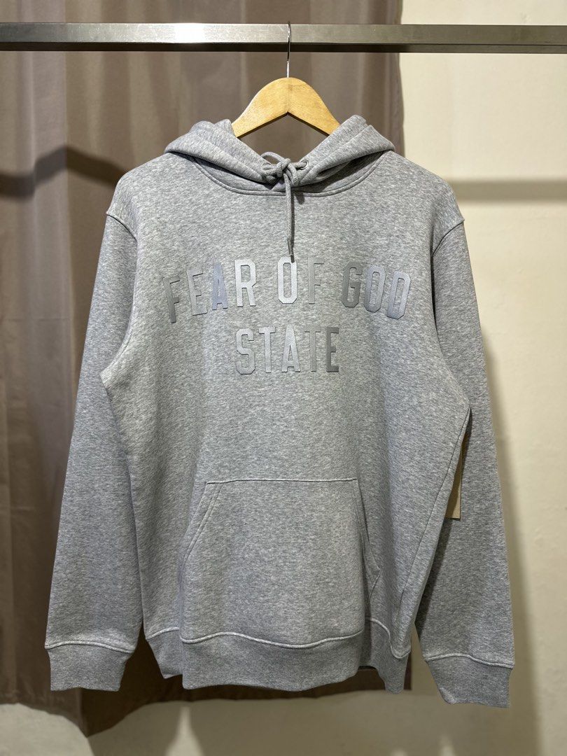 Essentials FOG State (Gray) (Category: Hoodies) located in Manila. Submitted by jasonaldave98 (Listing ID 1463631688, Image 1). Description: Essentials FOG State Hoodie (Gray) Php 750.00 Size: Large - 23x28 - Brand New Location: South Cembo Taguig City .