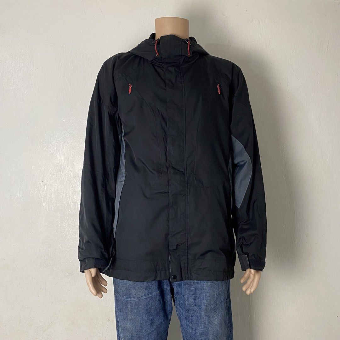 ESTIVO 🌧️ | Black Weather-Resistant Full-Zip Jacket (Category: Coats, Jackets and Outerwear) located in Bulacan. Submitted by orc.ph (Listing ID 1463665042, Image 2). Description: ESTIVO 🌧️ | Black Weather-Resistant Full-Zip Jacket Material Used: 100% Polyester - Black -Heavyweight -Loose/Baggy Fit -Velcro And Full-Zip Enclosure -Outdoor -Weather-Resistant -Multi Pockets -Parachute Hood Drawchord -Parachord Waistband Drawchord ‎-Size: XL -Width