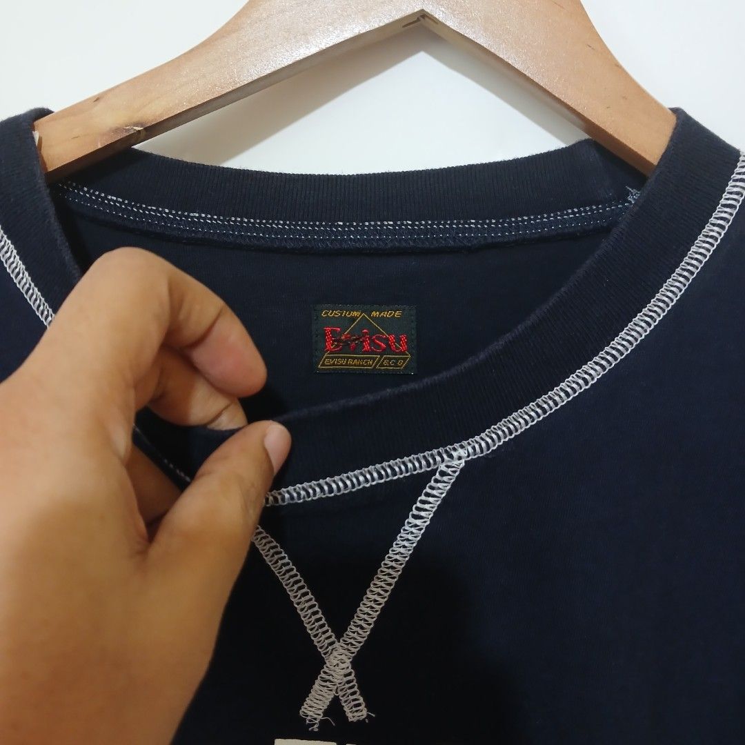 EVISU (Category: Tshirts & Polo Shirts ) located in Ozamiz City. Submitted by 2nd.sight (Listing ID 1463573278, Image 3). Description: size: medium w: 20 l:26.5-28.5 unnoticeable print issue overall excellent.
