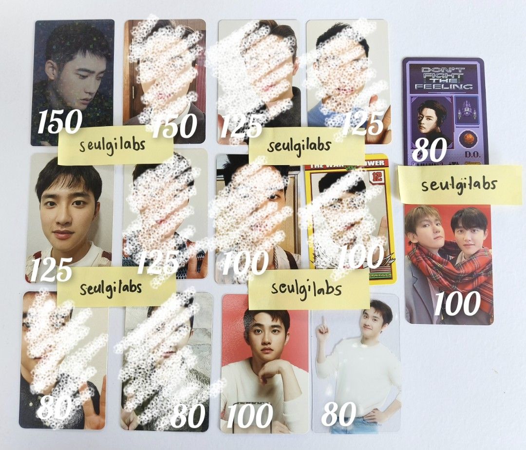 EXO Kyungsoo Photocards (Category: K-Wave Merchandise) located in Manila. Submitted by seulgilabs (Listing ID 1463694130, Image 2). Description: EXO Kyungsoo Photocards Good condition. With new toploaders & double sleeves. MOP: MariBank MOD: J&T.