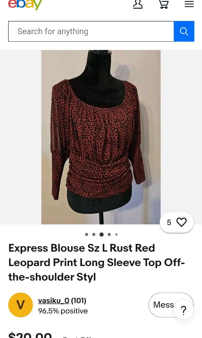 EXPRESS - Up shoulder Red Top see Through Size XS (Category: Blouses) located in Pasig City. Submitted by xcess_baggage (Listing ID 1463602265, Image 2). Description: nasa 20 dollars pa po ang price nia ng secondhand sa ebay..