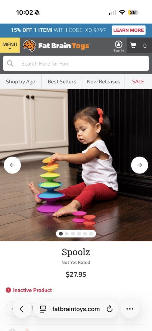 Fat brain toys spoolz (Category: Kids Toys) located in Pasig City. Submitted by j3nnycs (Listing ID 1463573310, Image 2). Description: .