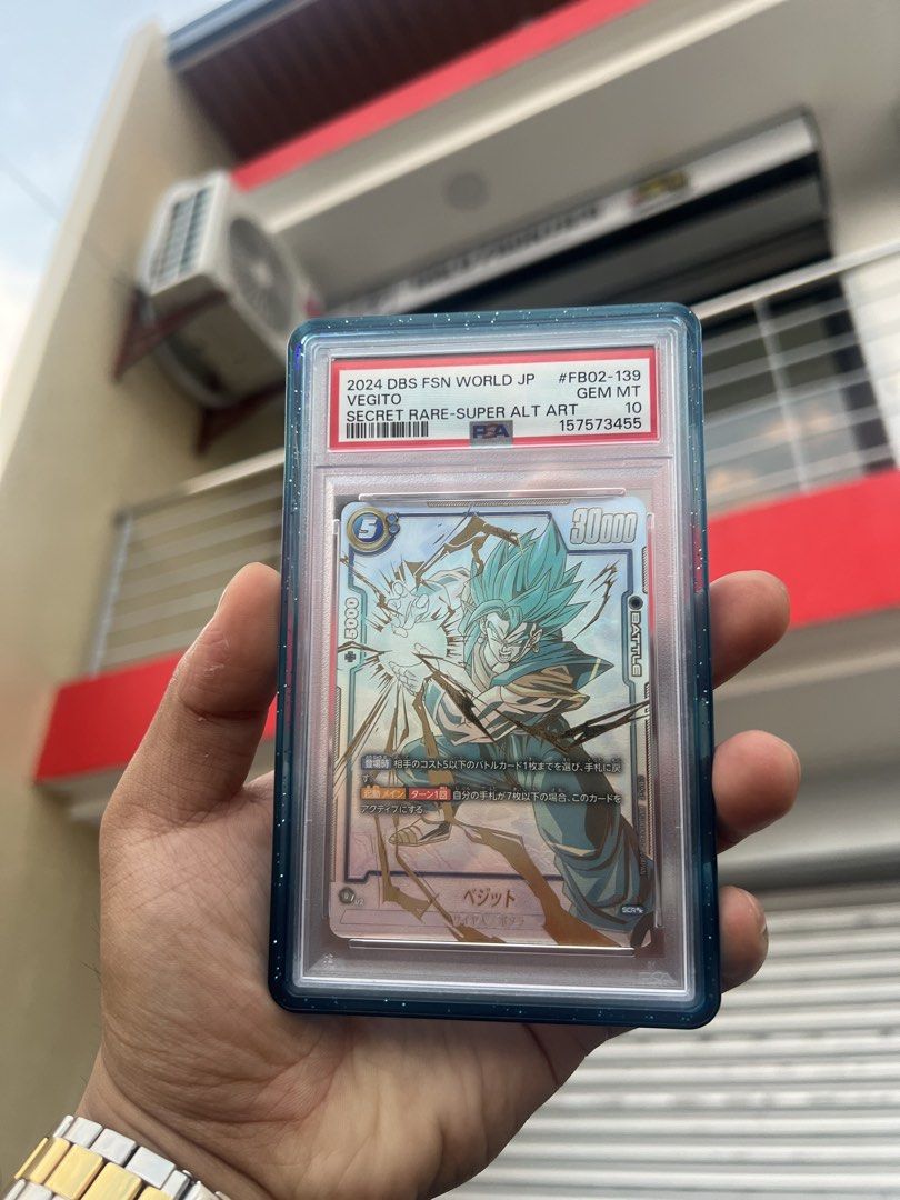 FB02-139 2 Stars - Vegito PSA 10 (Category: Graded Singles) located in Manila. Submitted by mustoredseed (Listing ID 1463627870, Image 1). Description: FB02-139 2 Stars - Vegito PSA 10 FS / FT Pokemon Sealed FB02 Top Chase Bumper included Meetups only.