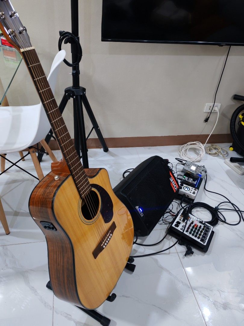Fender Acoustic Guitar CD-140 SCE (Category: Musical Instruments) located in Kawit. Submitted by jhocagula (Listing ID 1463566682, Image 1). Description: Fender CD-140 SCE w/ hardcase No issue Almost new super kinis Twice lang nagamit sa gig Low action D'Addario silk and steel strings gauge 11 P22,000 with hardcase P30,000 with hardcase and MONO classic almost new Negotiable.