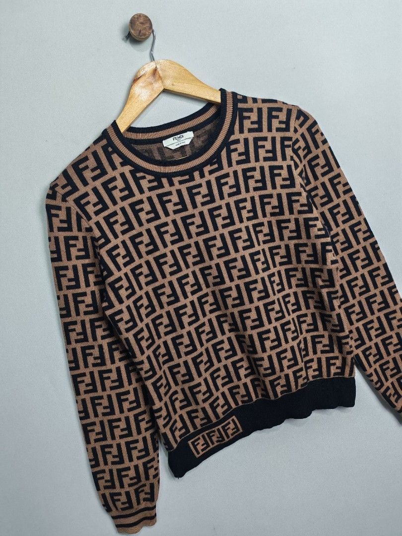 Fendi Monogran Zucca Knitwear Jacket (Category: Coats, Jackets and Outerwear) located in Baguio. Submitted by luxuryph2600_eric (Listing ID 1463688637, Image 3). Description: Fendi Zucca Monogran Knitwear Jacket 📌 Details⬇️⬇️⬇️ 📍Excellent Condition 📍Dimes 20*22 📍Color Rate 10/10 📍Size Medium 💰 PRICE 2500 FREE SHIPING 📌Loc. Baguio City Shipping Via J&T Reminder : Items are Thrifted and carefully Selected from Thrift Stores/Box/Bales Photos 