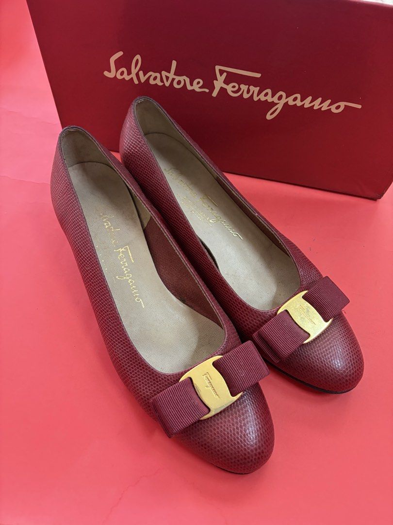 Ferragamo red heels (Category: Sneakers & Footwear) located in Manila. Submitted by urbanwear (Listing ID 1463673758, Image 1). Description: .