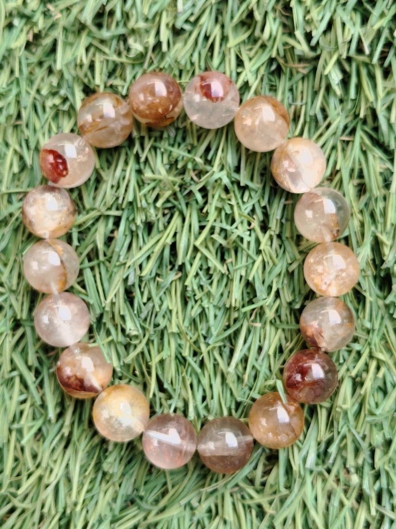 FireQuartz (New) Bracelet - 11mm 18cm (Category: Precious Stones) located in Tanza. Submitted by gabbyslittlecorner (Listing ID 1463655320, Image 2). Description: .