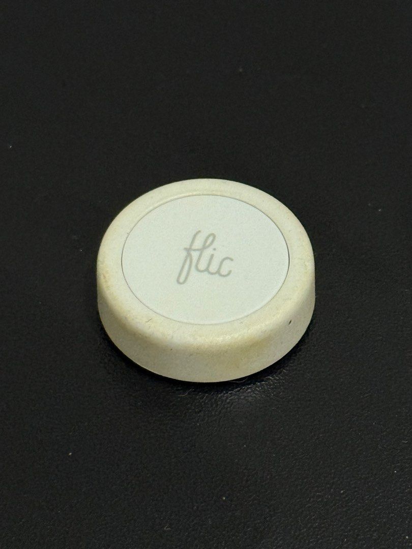 Flic 2 Smart Button (Category: Other Mobile & Gadget Accessories) located in Rodriguez. Submitted by bmade08 (Listing ID 1463701538, Image 1). Description: - Flic 2 Smart Button - Trigger smart home actions (lights, music, etc.) - Wireless connectivity - Designed in Sweden, Made in Taiwan - bought from official flic website Inclusion: 1 Flic2 button Flaw: sticky surface and stains Rfs: Used for testing a previous project. No longer used today and