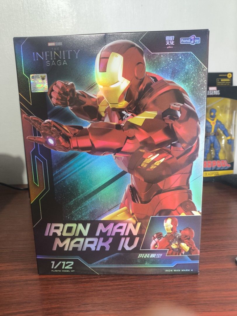 Fondjoy Iron Man Mark IV 1/12 Plastic Model Kit (Category: Gundam & Model Kits) located in Pasig City. Submitted by shinjishop (Listing ID 1463712705, Image 2). Description: -Unbuilt/New -₱1,050 -gcash/gotyme/bpi payment, cod via lalamove -lalamove/j&t delivery/pickup.