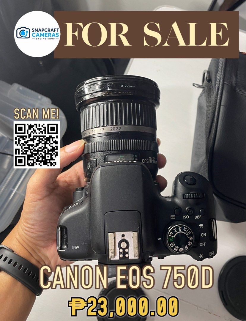 FOR SALE CANON EOS 750D (Category: Cameras) located in Manila. Submitted by m5930 (Listing ID 1463726973, Image 3). Description: 📸 FOR SALE: CANON EOS 750D / REBEL T6i 📸 💰 PRICE: ₱23,000 ✨ 24.2MP APS-C CMOS Sensor ✨ DIGIC 6 Processor ✨ 19-Point All Cross-Type Autofocus ✨ 5 FPS Continuous Shooting ✨ Full HD 1080p Video ✨ 3.0” Vari-Angle Touchscreen LCD ✨ Built-in Wi-Fi + NFC ✨ EF/EF-S Lens Compatible Perfect for 📷 photography, portraits, event