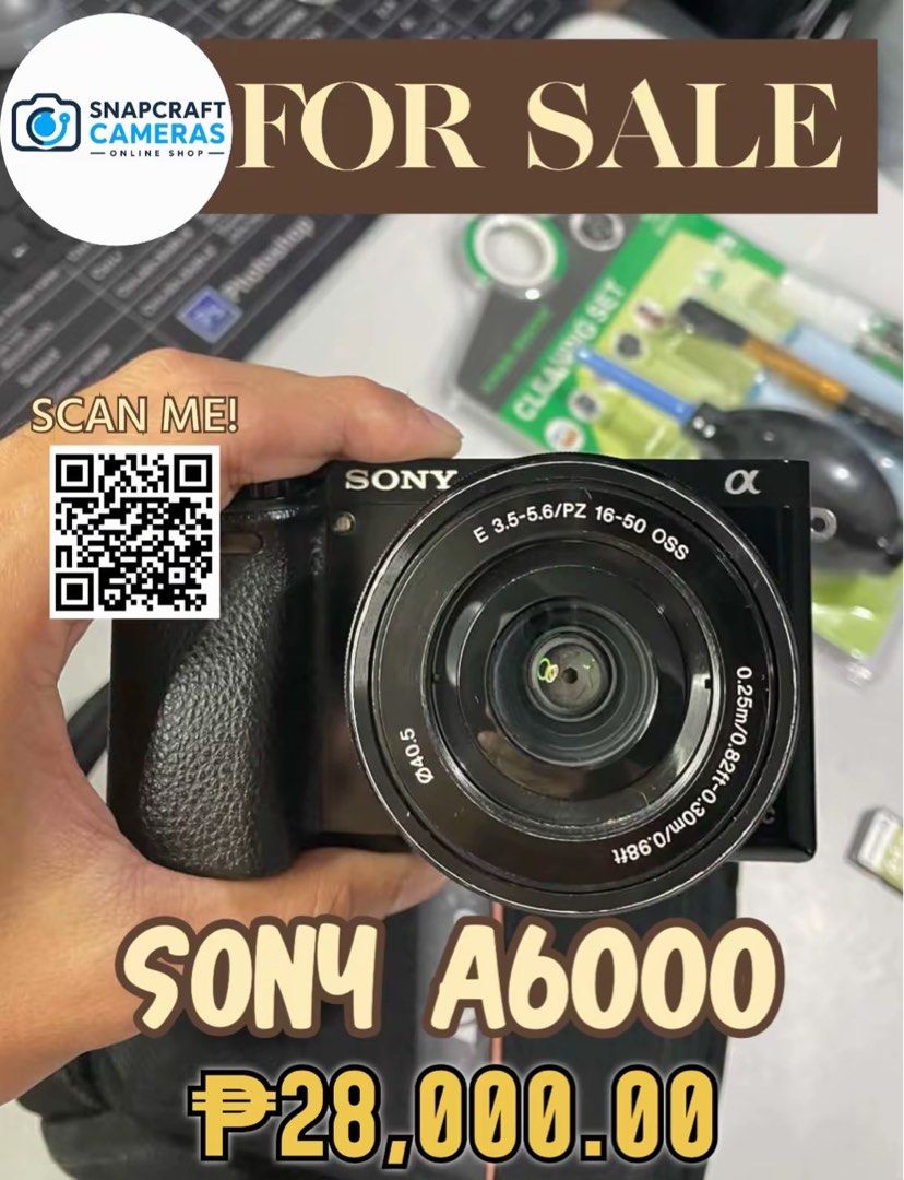 FOR SALE SONY A6000 (Category: Cameras) located in Manila. Submitted by m5930 (Listing ID 1463727635, Image 2). Description: .