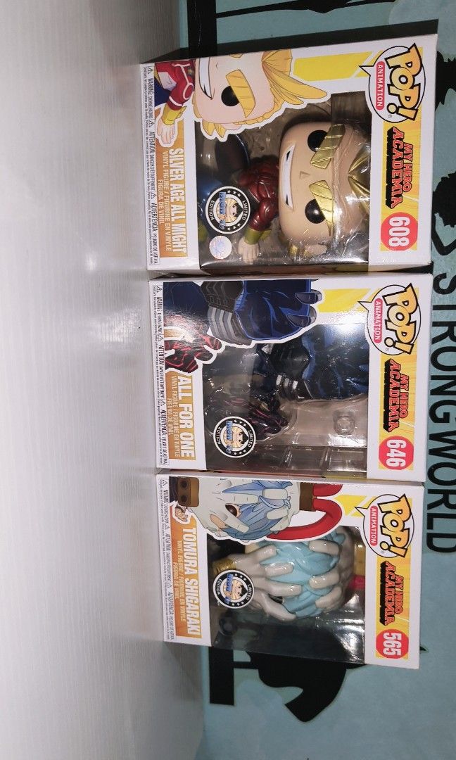 FUNKO POP - MHA, MARVEL, SHE HULK, SUICIDE SQUAD (Category: Figurines & Statues) located in Cavite. Submitted by mortified1 (Listing ID 1463650248, Image 2). Description: GET NIYO NA MAY TAWAD IF SURE BUYER ALL FOR ONE - 300 ALL MIGHT - 300 SHIGARAKI - 300 AMERICA CHAVEZ - 250 ROCK FLAG - 225 TITANIA - 250 TDK - 250 MONICA - 250 SHERMAN - 225 CARA - 250 SCOTT - 250 RAT CATCHER - 250 (SOLD) LOC CAVITE (IF MALAYO SABAY GET MADAMI HAHATIAN KO SA SHI