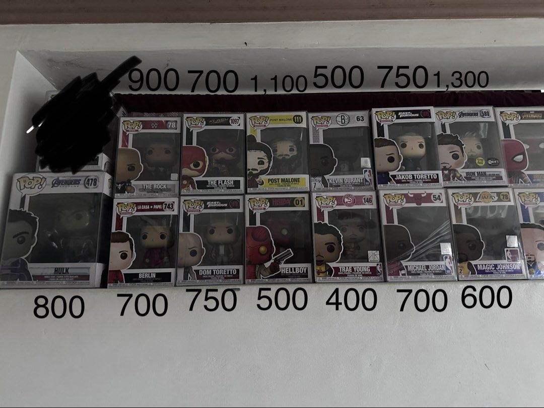 Funko Pop Figures - Various Characters and Series (Category: Designer & Blind Box Toys) located in Las Pinas. Submitted by treyyywayyy (Listing ID 1463690763, Image 2). Description: FUNKO FOR SALE IF LOT, 15k 1. Funko Ja Morant #87 – ₱800 2. Funko Bradley Beal #85 – ₱600 3. Funko Damian Lillard #30 – ₱900 4. Funko Anthony Davis #120 – ₱600 5. Funko Russell Westbrook #40 – ₱3,000 6. Funko Devin Booker #148 – ₱500 7. Funko Klay Thompson #22 – ₱1,50