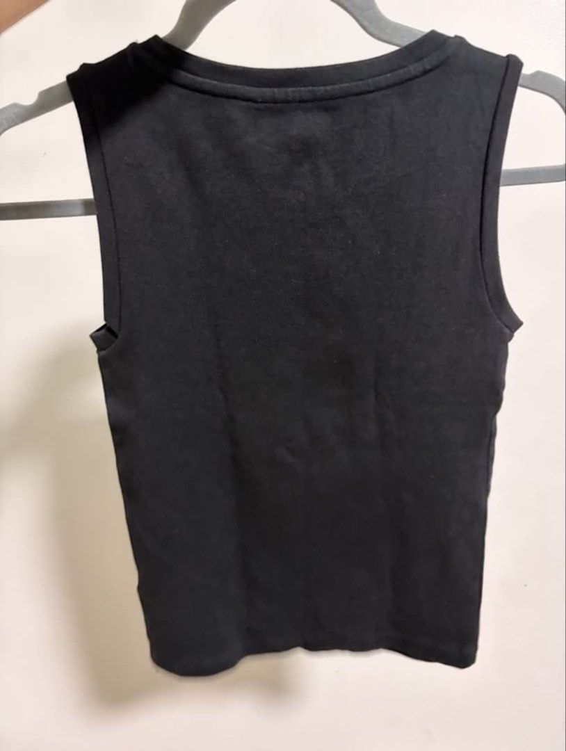 Gap Black Fitted Tank Top (Category: Sleeveless) located in Quezon City. Submitted by marsgarage (Listing ID 1463658085, Image 2). Description: Rfs: notnin use Price negotiable - fitted for sizes XS-M - stretch fabric.